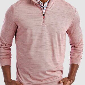 johnnie-O - Apex PREP-FORMANCE 1/4 Zip Pullover / Malibu Red / XL